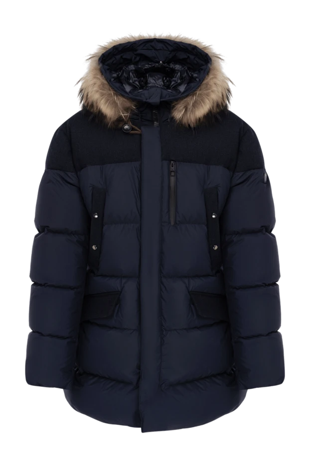 Montecore man men's down jacket made of polyamide blue купить с ценами и фото 142821 - photo 1