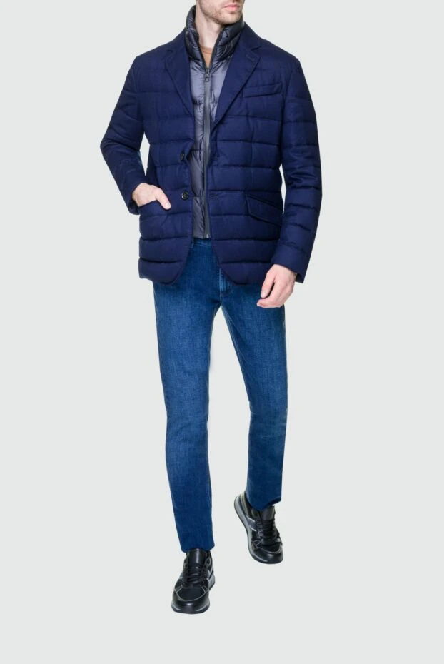 Montecore man down jacket men's wool blue купить с ценами и фото 142874 - photo 2