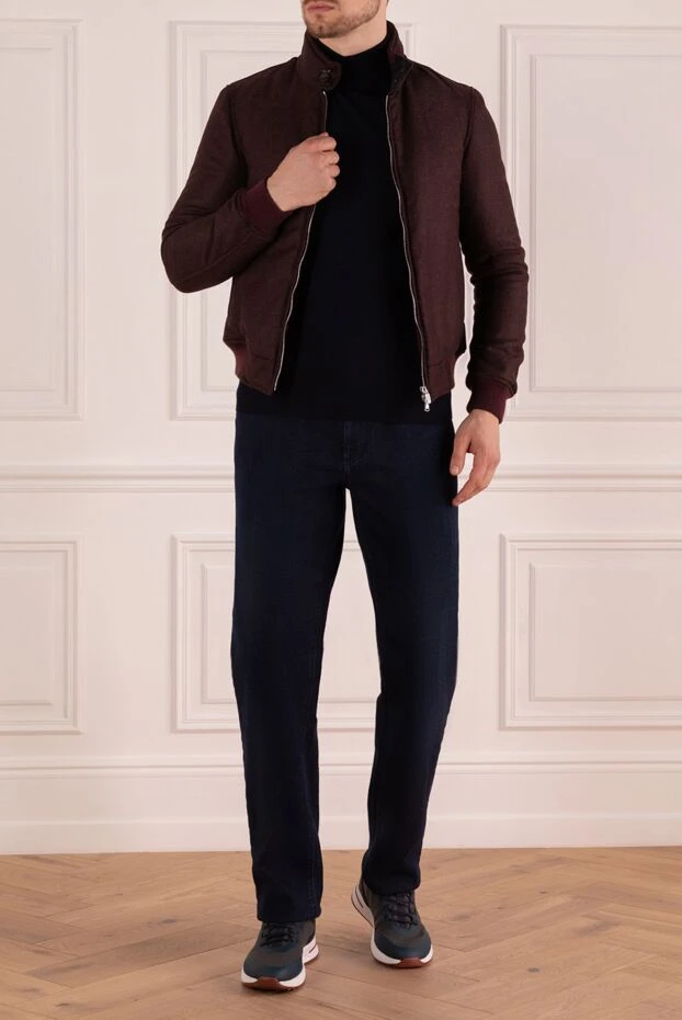 Monteverdi man wool and cashmere jacket burgundy for men купить с ценами и фото 142889 - photo 2