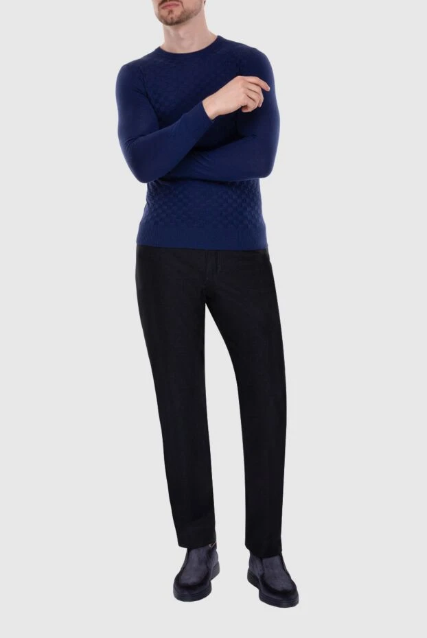 Tombolini man wool jumper blue for men купить с ценами и фото 142929 - photo 2