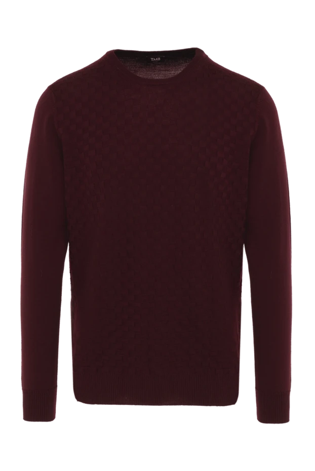 Tombolini man wool jumper burgundy for men купить с ценами и фото 142931 - photo 1