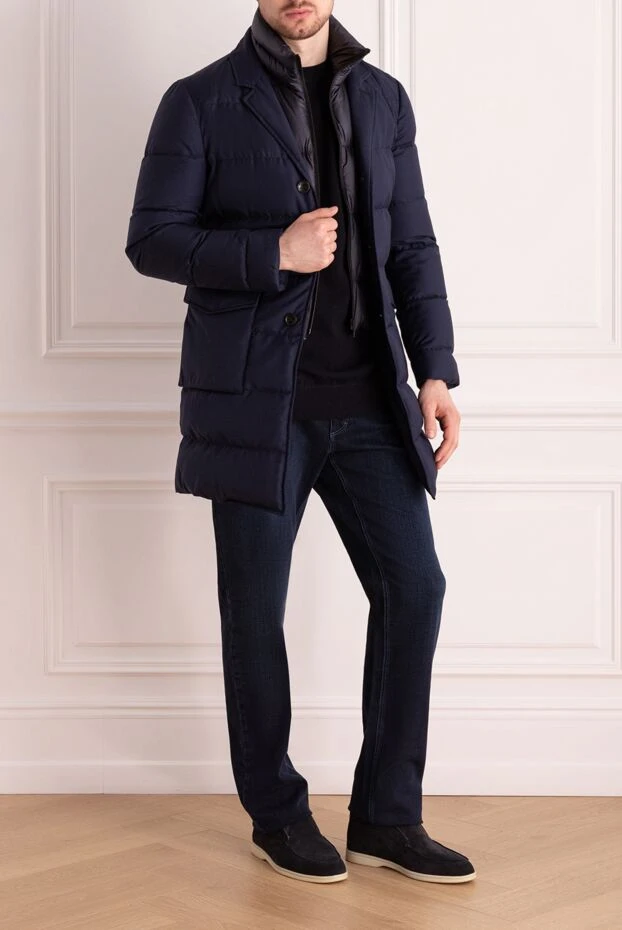 Montecore man down jacket men's wool blue купить с ценами и фото 142956 - photo 2