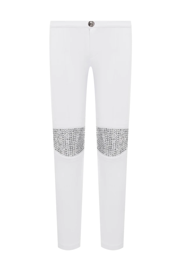 Philipp Plein woman white trousers for women купить с ценами и фото 143014 - photo 1