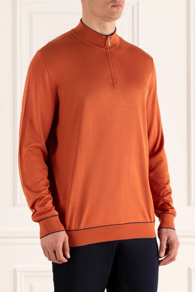 Stefano Ricci ерлерге арналған қызғылт сары жібек тройер 143047 - фото 3