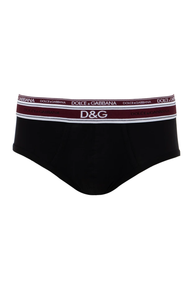 Dolce & Gabbana man black men's briefs made of cotton and elastane купить с ценами и фото 143059 - photo 1