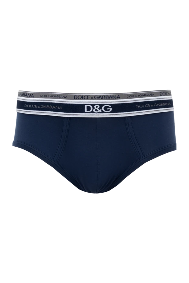 Dolce & Gabbana man briefs made of cotton and elastane, blue for men купить с ценами и фото 143061 - photo 1