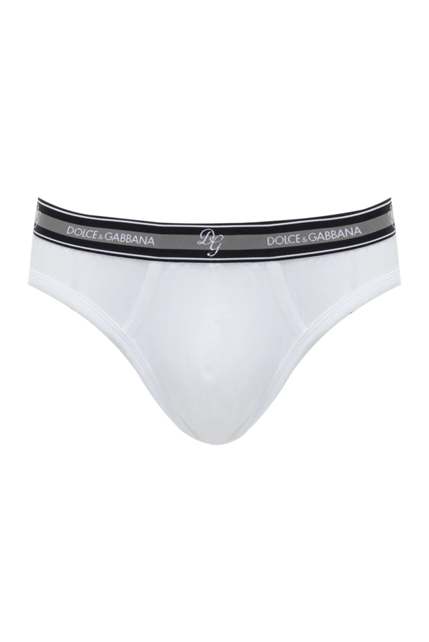 Dolce & Gabbana man white men's briefs made of cotton and elastane купить с ценами и фото 143062 - photo 1