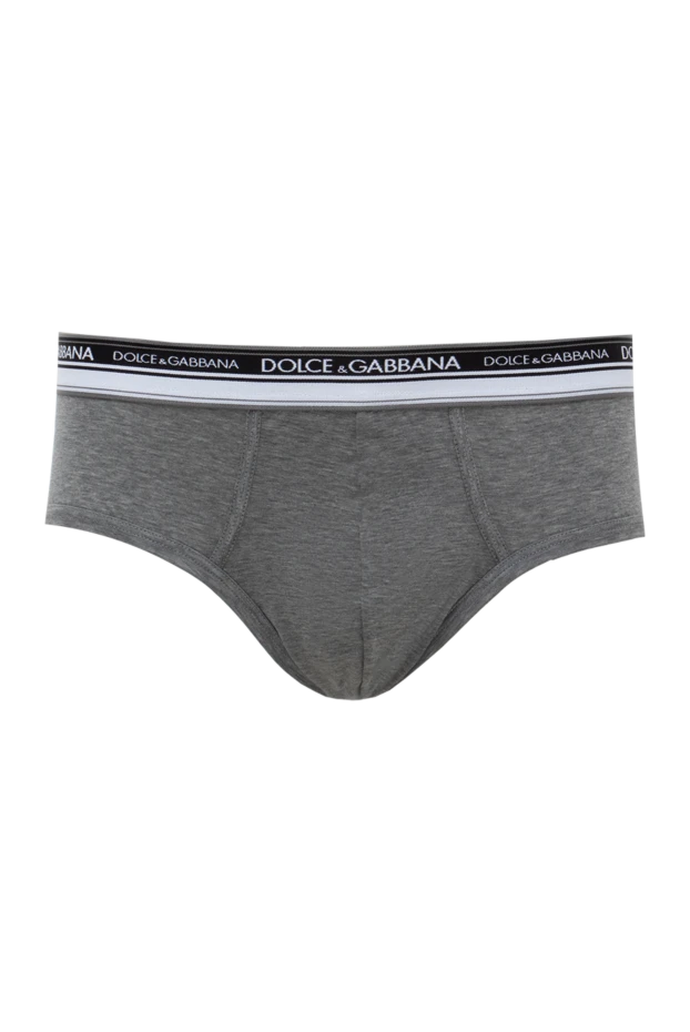 Dolce & Gabbana man men's gray cotton briefs купить с ценами и фото 143067 - photo 1