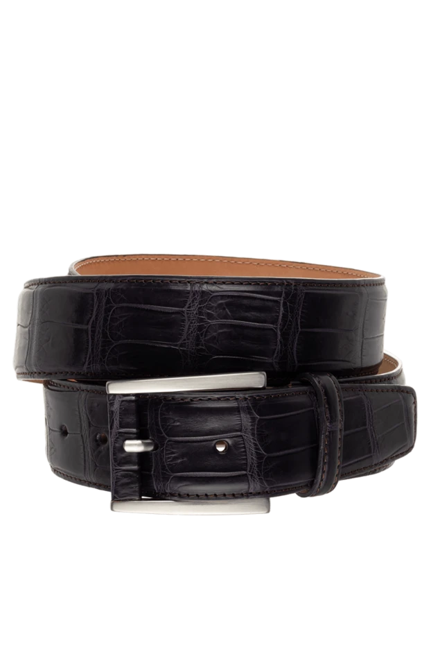 Cesare di Napoli man purple crocodile leather belt for men купить с ценами и фото 143085 - photo 1