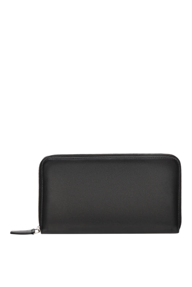 Cesare di Napoli man black men's clutch bag made of genuine leather купить с ценами и фото 143117 - photo 1