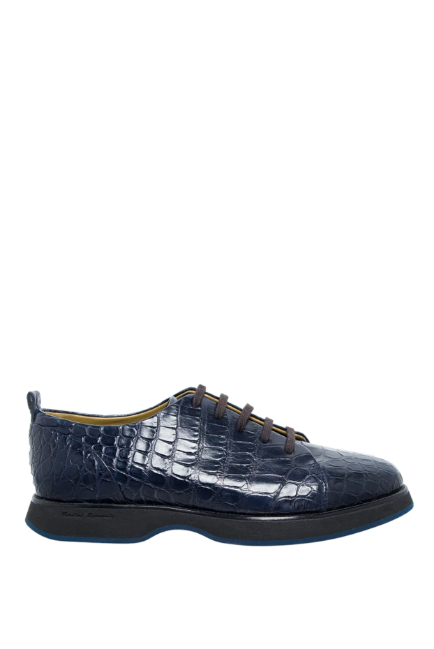 Tardini man blue alligator leather sneakers for men купить с ценами и фото 143139 - photo 1