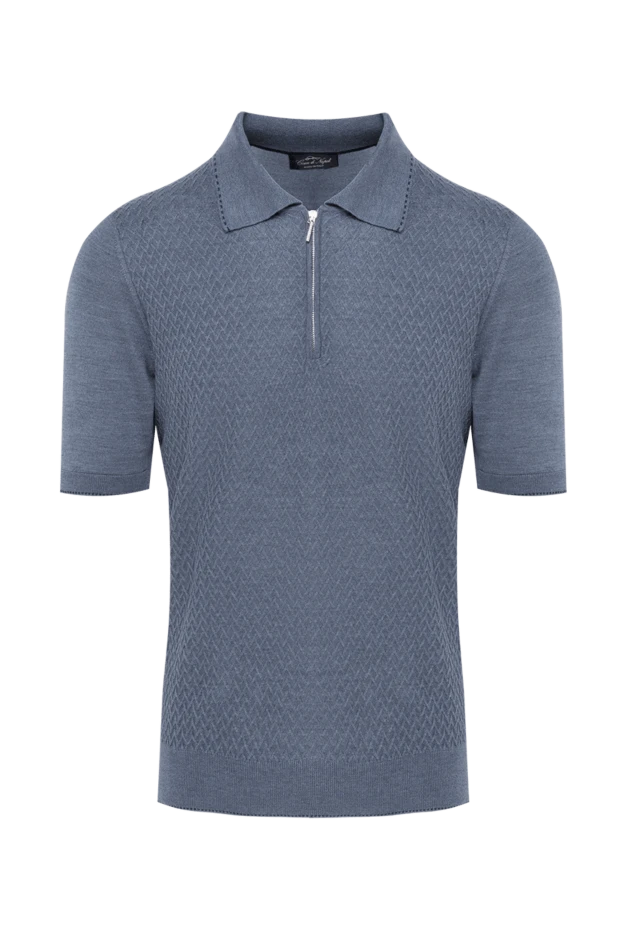 Cesare di Napoli man silk polo gray for men купить с ценами и фото 143285 - photo 1