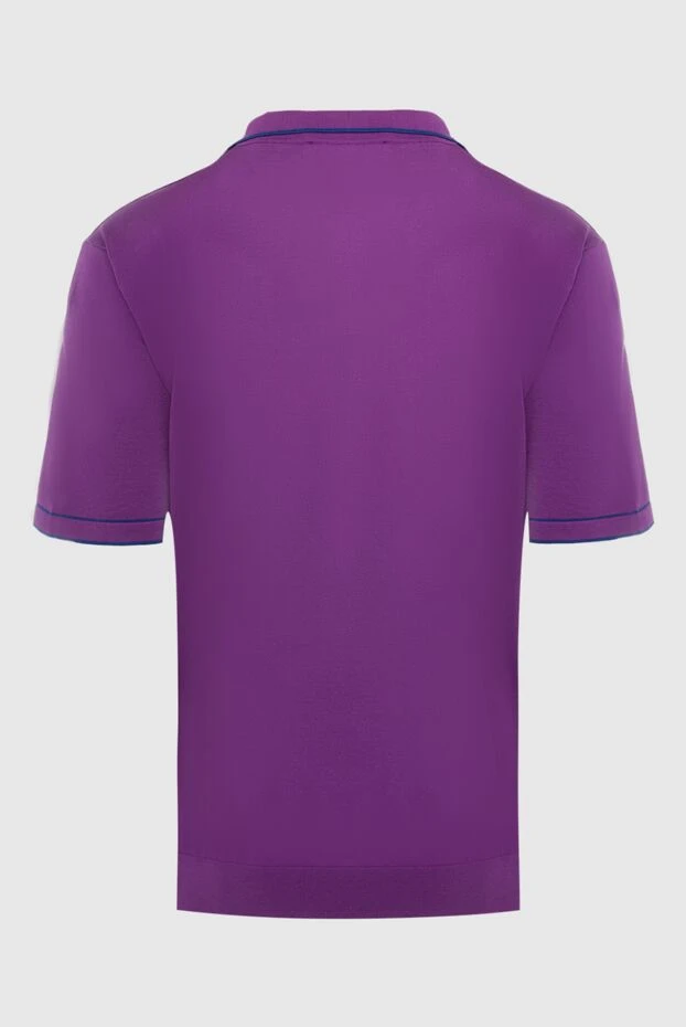 Cesare di Napoli man cotton polo purple for men купить с ценами и фото 143295 - photo 2