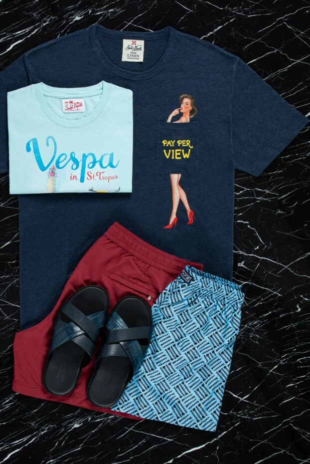 Brunello Cucinelli шорты пляжные из полиэстера бордовые мужские 143361 - фото 2