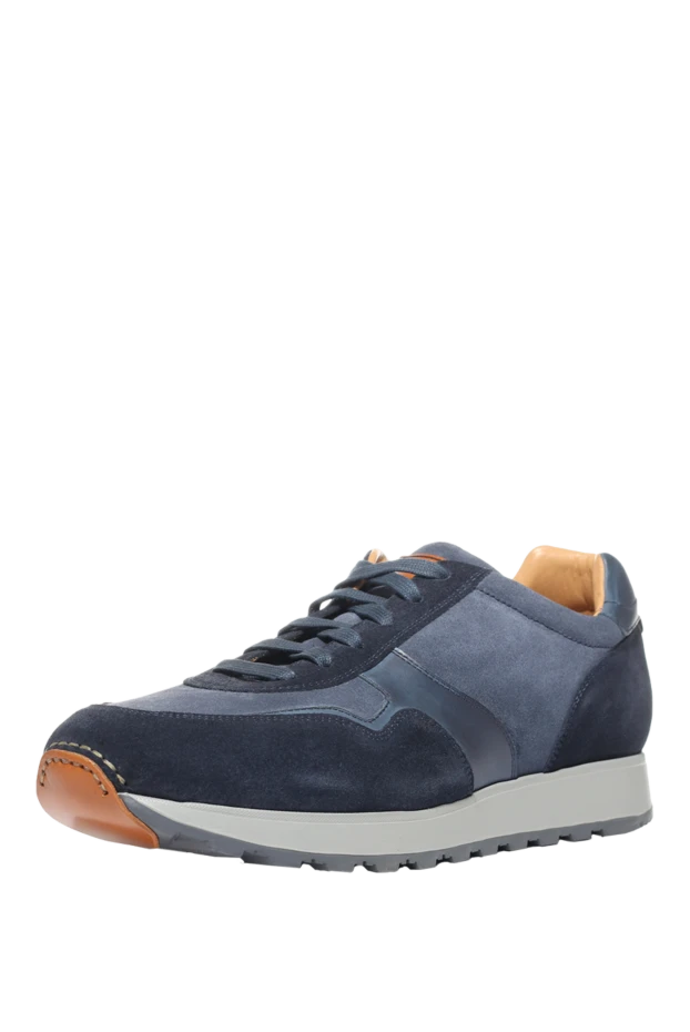 Magnanni man blue leather sneakers for men 150330 - photo 3