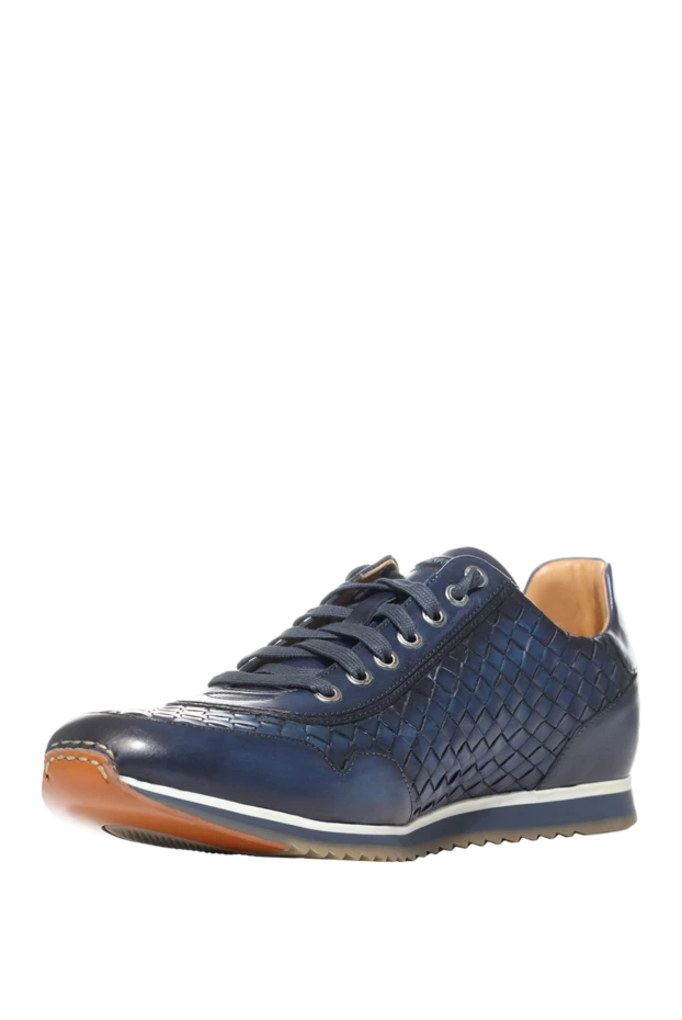 Magnanni man blue leather sneakers for men 150330 - photo 3