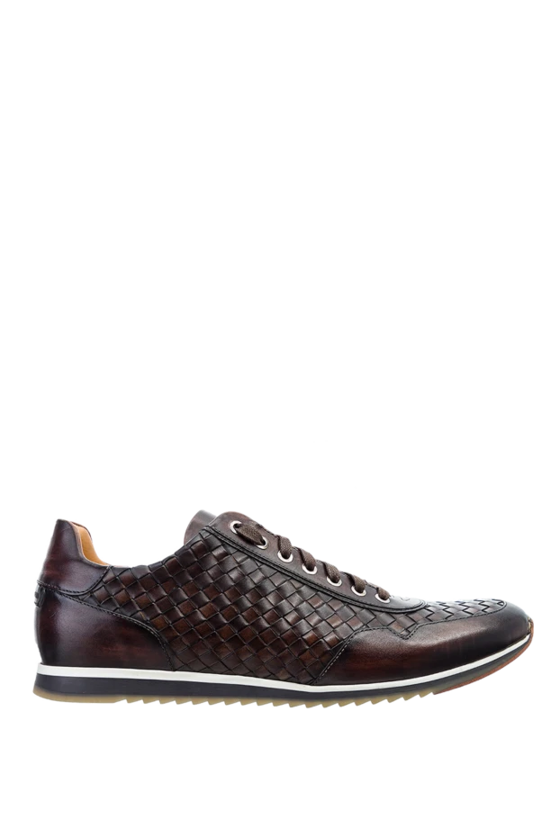 Magnanni man brown leather sneakers for men купить с ценами и фото 143416 - photo 1