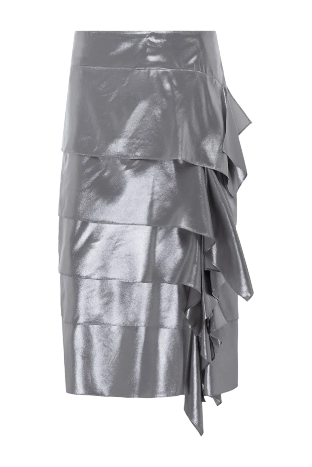 Brunello Cucinelli woman gray silk skirt for women купить с ценами и фото 143456 - photo 1