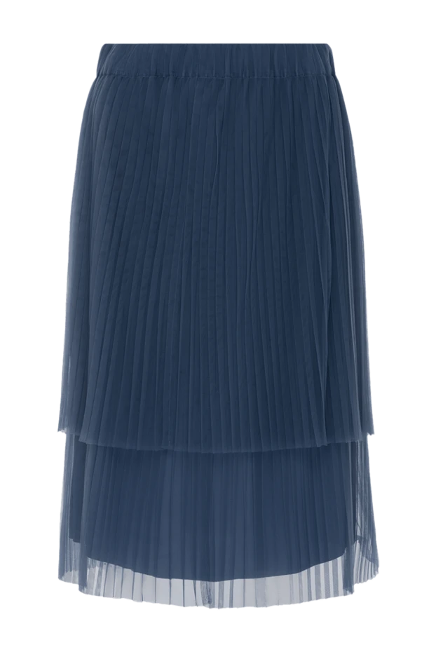 Brunello Cucinelli woman blue cotton skirt for women купить с ценами и фото 143464 - photo 1