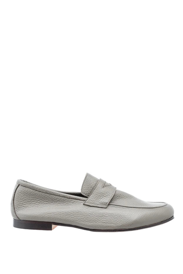 Andrea Ventura man gray leather loafers for men купить с ценами и фото 143579 - photo 1