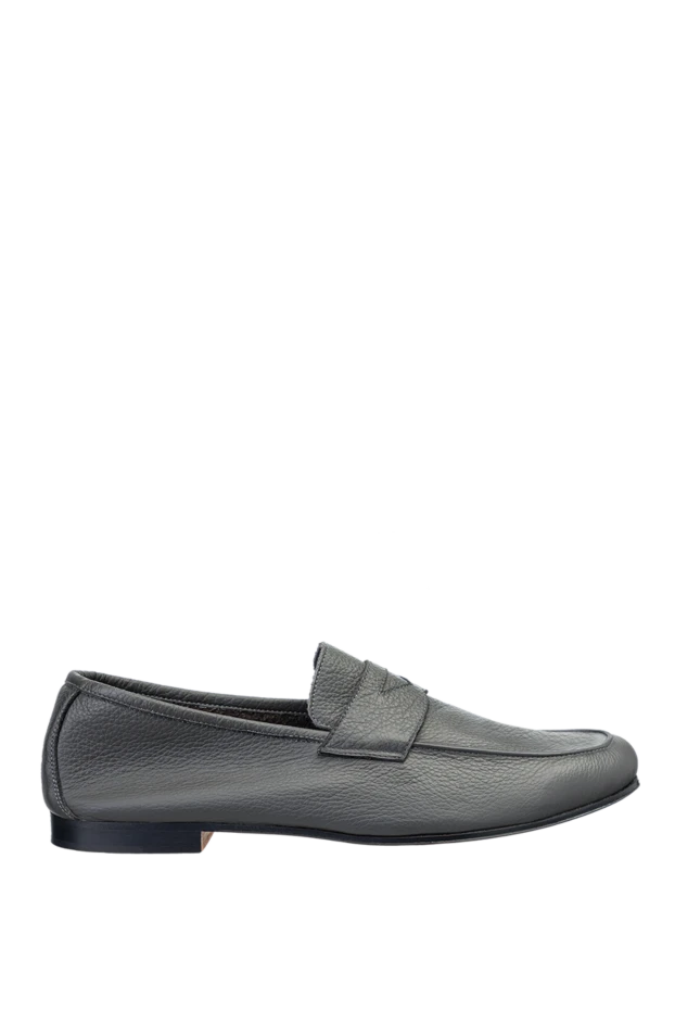 Andrea Ventura man gray leather loafers for men купить с ценами и фото 143581 - photo 1