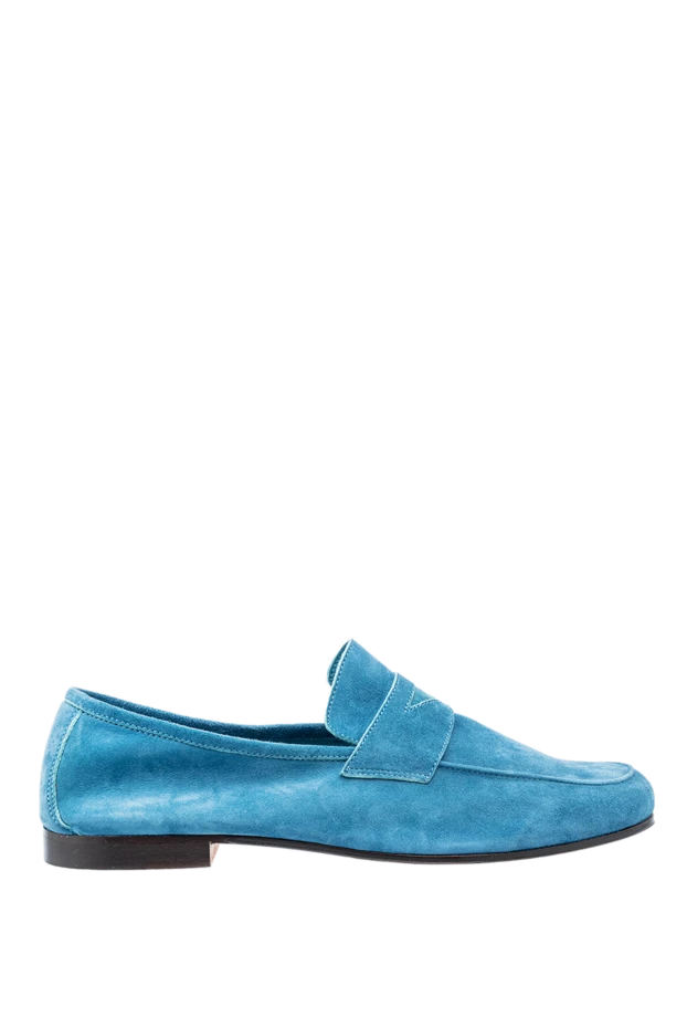 Andrea Ventura man blue leather loafers for men купить с ценами и фото 143582 - photo 1