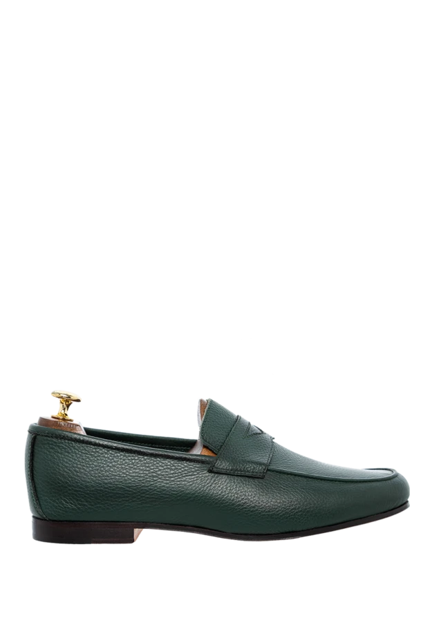 Andrea Ventura man green leather loafers for men купить с ценами и фото 143589 - photo 1