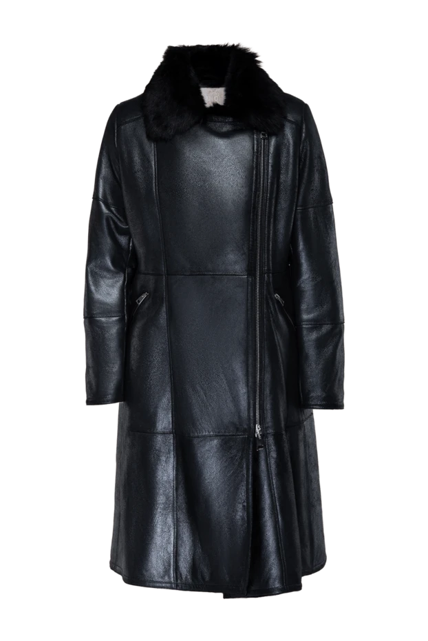 Gallotti woman sheepskin coat made of natural fur, black, for women купить с ценами и фото 143620 - photo 1