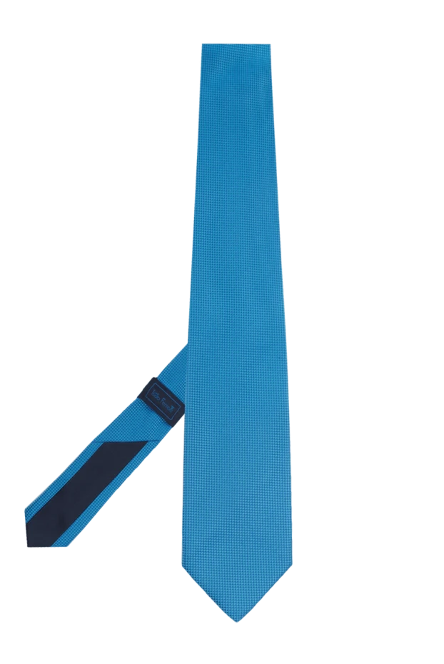 Italo Ferretti silk tie light blue textured men's 143633 - photo 3