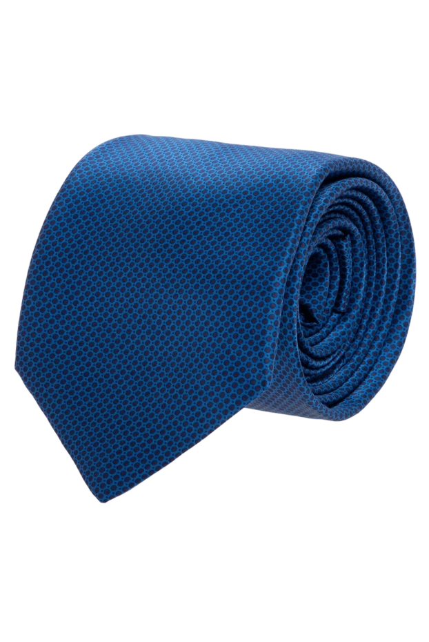 Italo Ferretti man blue silk tie for men купить с ценами и фото 143634 - photo 1