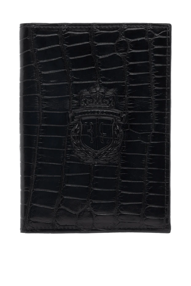 Billionaire man passport cover made of crocodile skin black for men купить с ценами и фото 143648 - photo 1