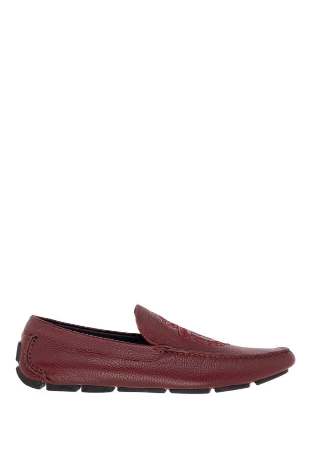 Billionaire man men's leather moccasins burgundy купить с ценами и фото 143654 - photo 1