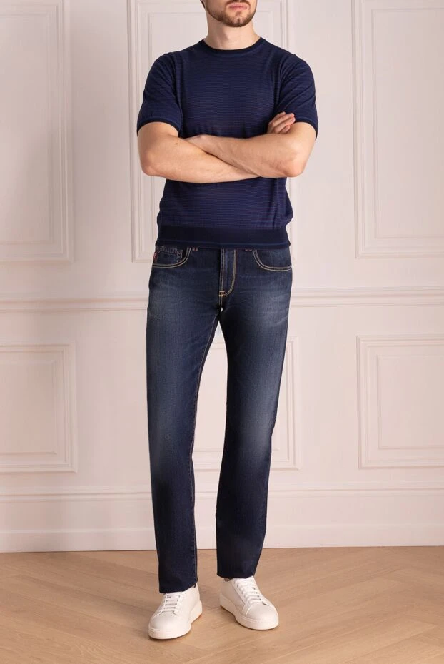 Tramarossa man blue cotton jeans for men купить с ценами и фото 143813 - photo 2