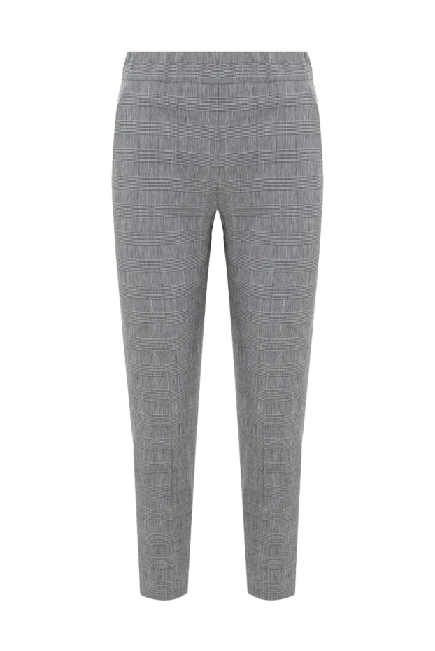 D.Exterior woman gray linen and polyamide trousers for women купить с ценами и фото 143917 - photo 1