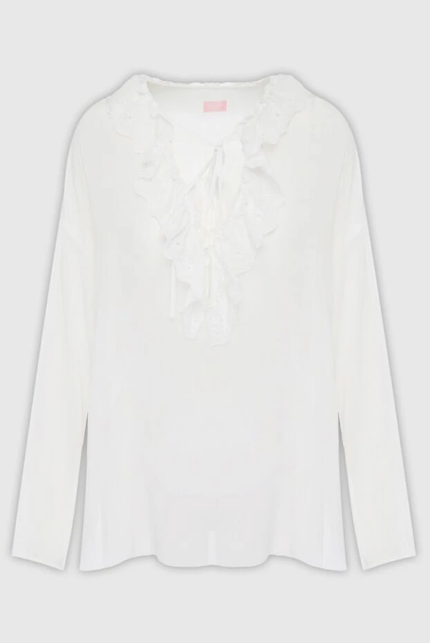 Giamba woman white polyester blouse for women купить с ценами и фото 143997 - photo 1