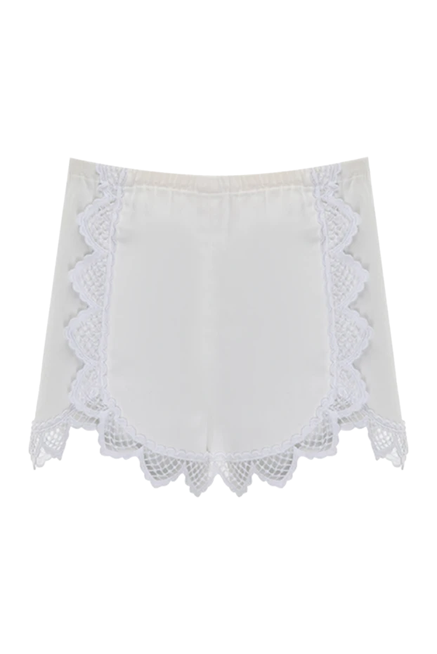 Giamba woman white cotton shorts for women купить с ценами и фото 143999 - photo 1