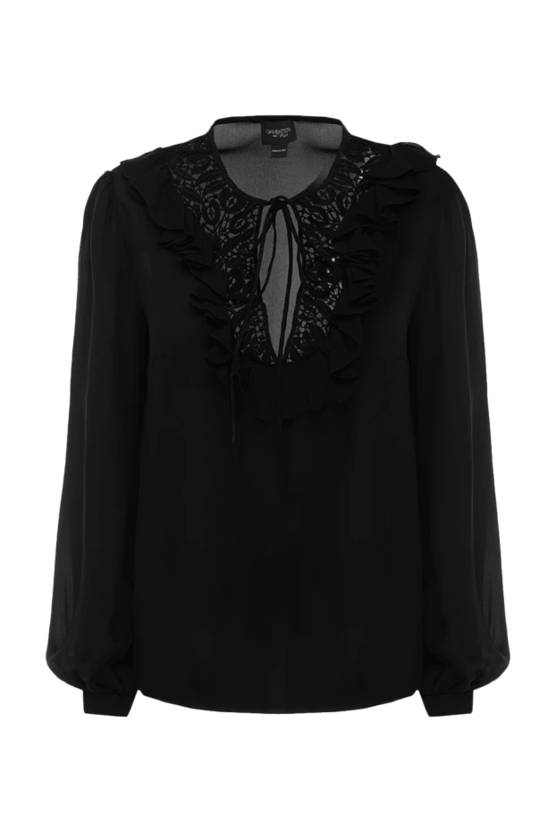 Giambattista Valli woman black silk blouse for women купить с ценами и фото 144009 - photo 1