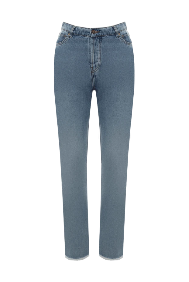 Alexandre Vauthier woman blue cotton jeans for women купить с ценами и фото 144035 - photo 1