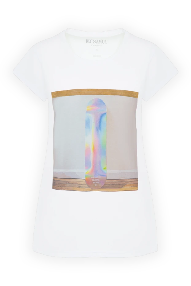 Ko Samui woman white cotton t-shirt for women купить с ценами и фото 144114 - photo 1