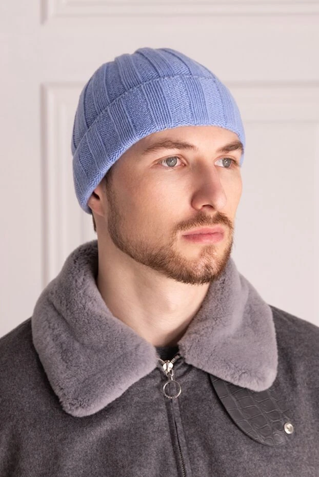 Casheart man blue cashmere hat for men купить с ценами и фото 144154 - photo 2