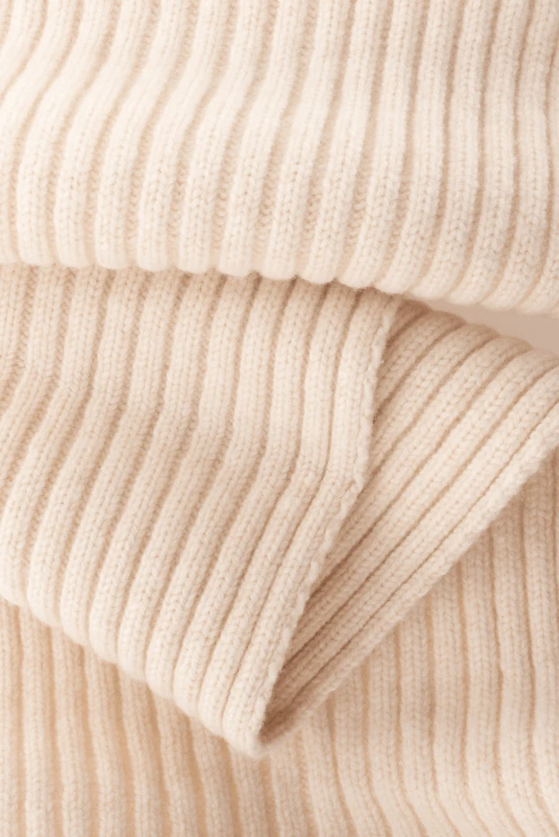 Casheart шарф из кашемира белый мужской 144163 - фото 3