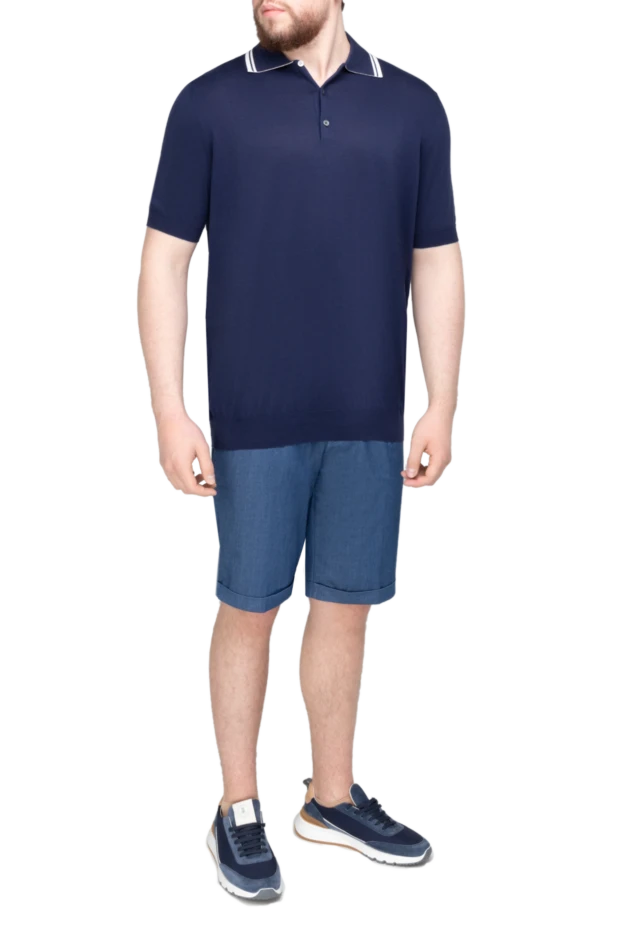 Malo man cotton polo blue for men купить с ценами и фото 144195 - photo 2