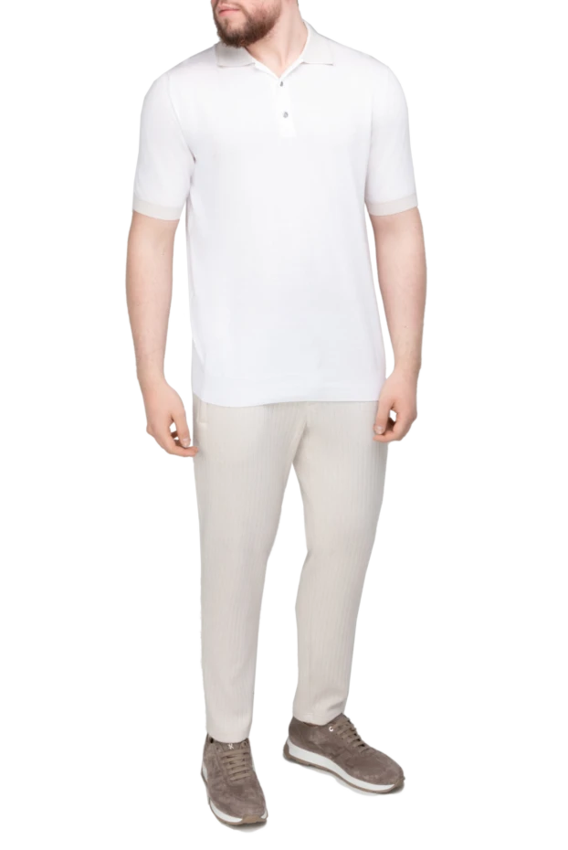 Malo man cotton polo white for men купить с ценами и фото 144202 - photo 2