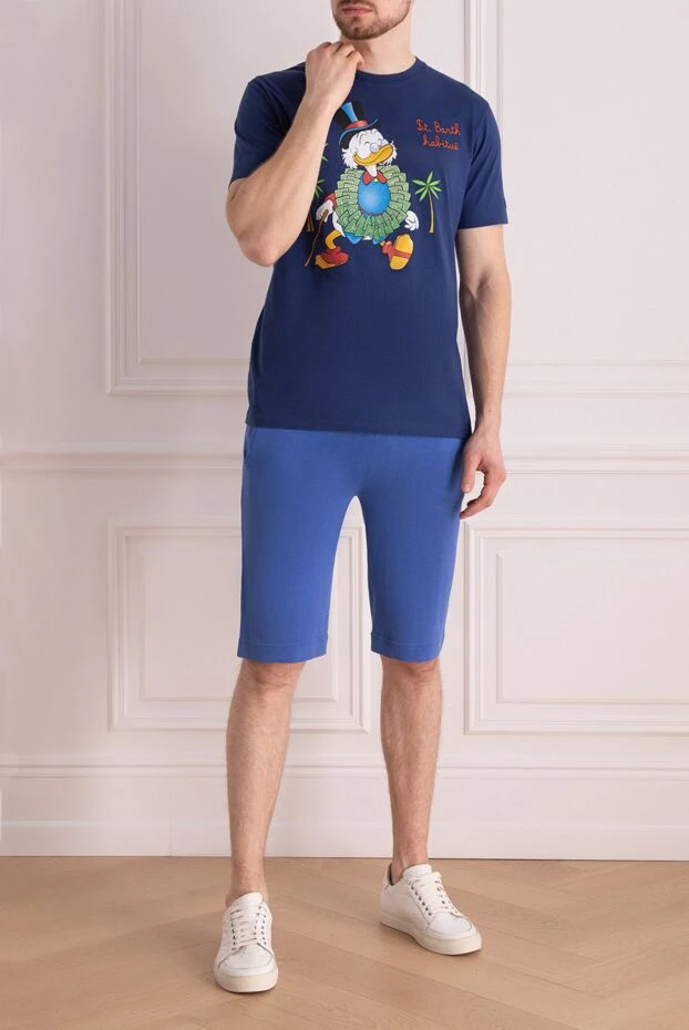 Malo man blue cotton shorts for men купить с ценами и фото 144204 - photo 2