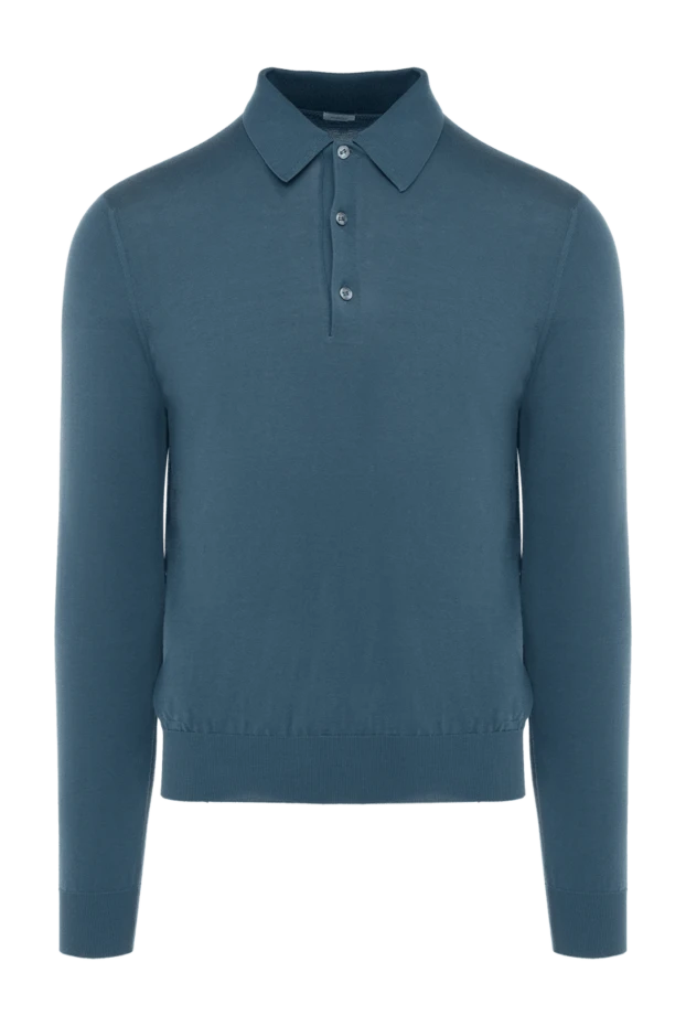 Malo man cotton long sleeve polo green for men купить с ценами и фото 144205 - photo 1