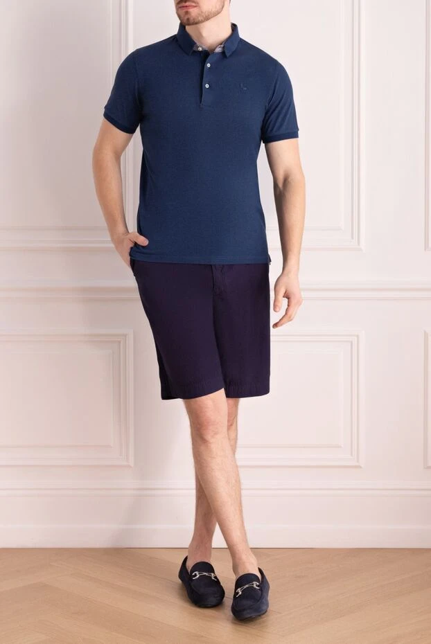 Malo man blue cotton shorts for men купить с ценами и фото 144210 - photo 2