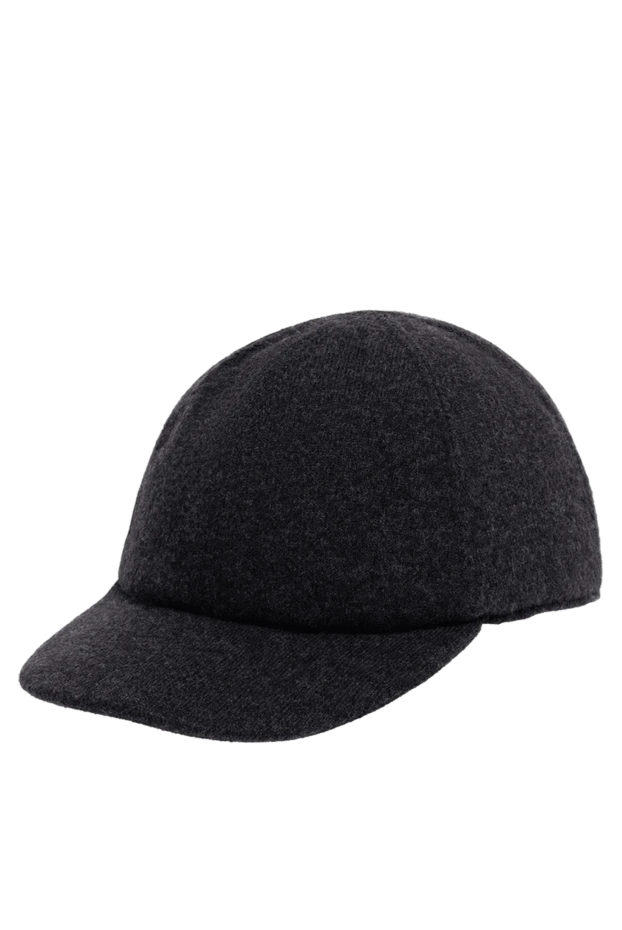 Malo кашемировая мужская бейсболка графитового оттенка с мягкой фактурой
 144220 - фото 3