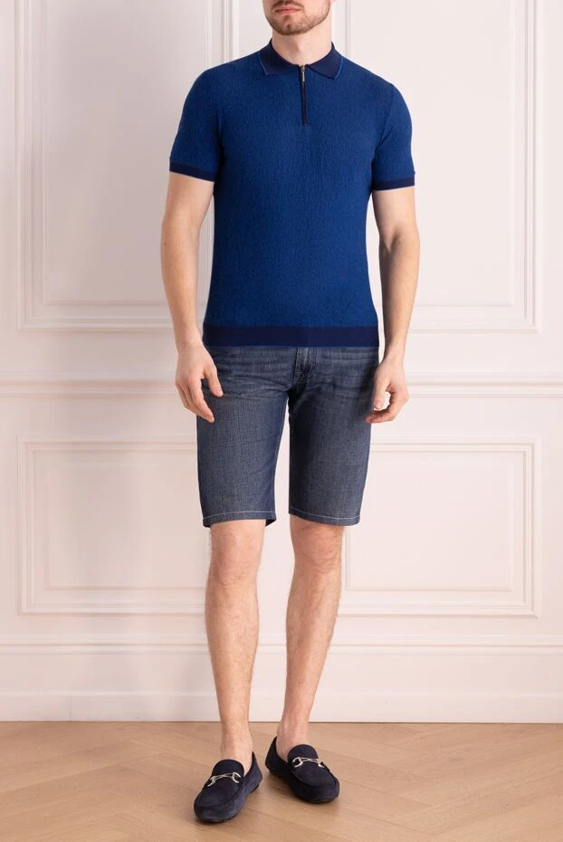 Stefano Ricci blue cotton shorts for men 144252 - photo 2