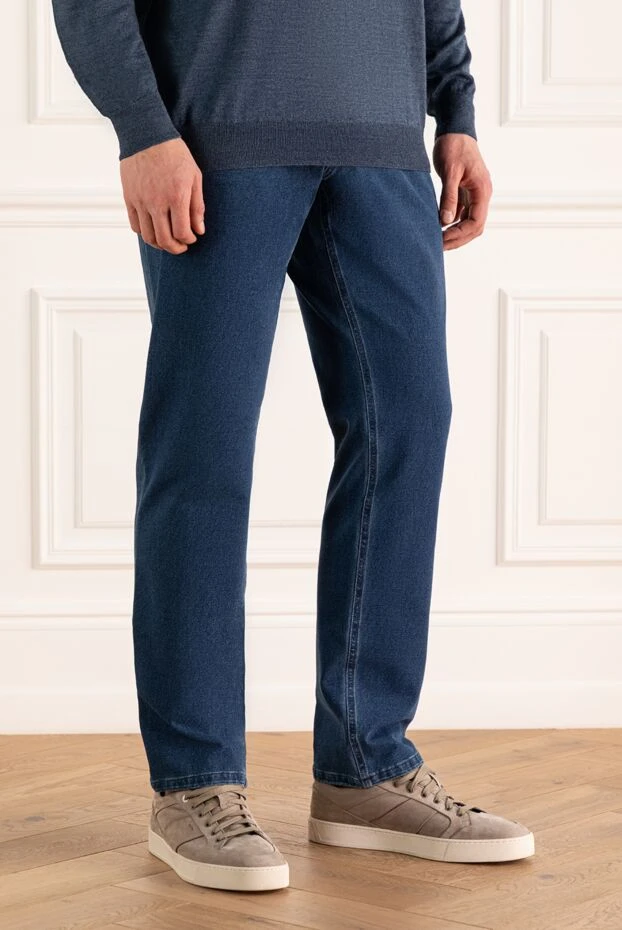 Stefano Ricci джинсы прямого силуэта в глубоком синем цвете
 144253 - фото 3