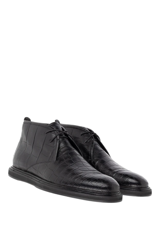 Stefano Ricci men's crocodile leather boots in black 144270 - photo 3